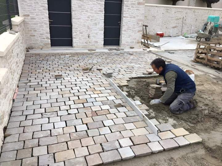 Travaux de pavage et dallage